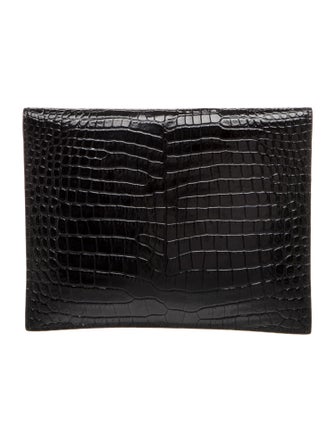 Saint Laurent Embossed Leather Uptown