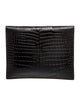 Saint Laurent Embossed Leather Uptown