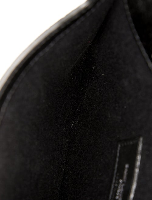 Saint Laurent Embossed Leather Uptown