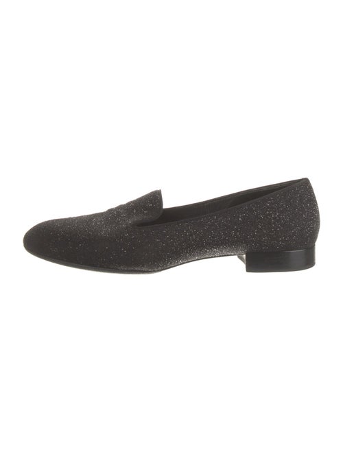 Saint Laurent Glitter Glitter Accents Loafers
