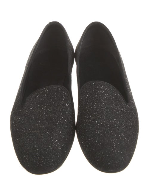 Saint Laurent Glitter Glitter Accents Loafers