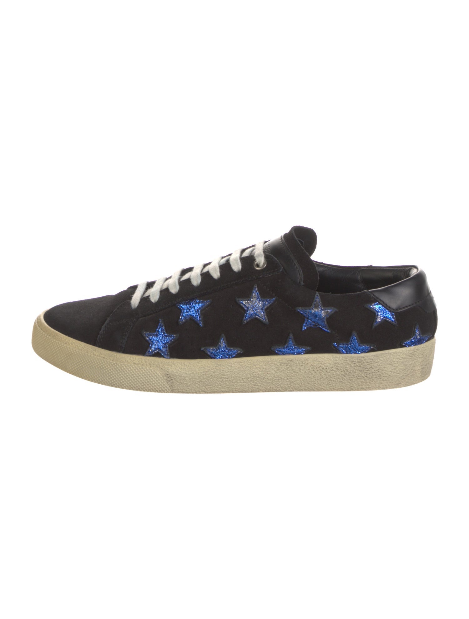 Saint Laurent Suede Printed Sneakers