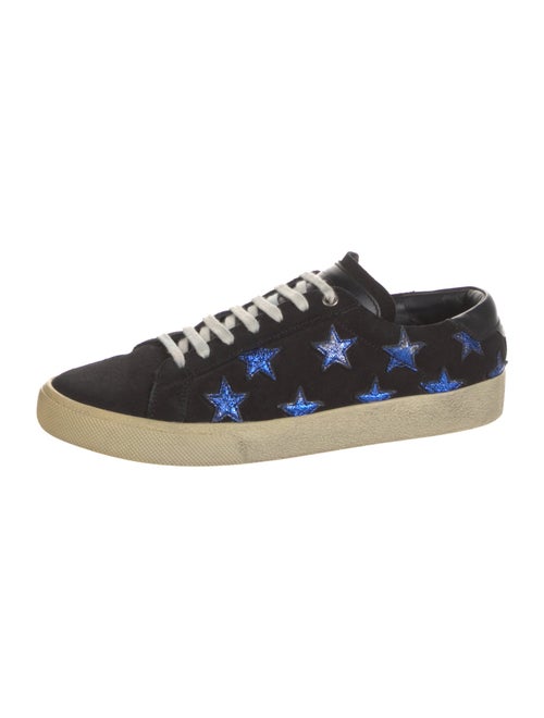 Saint Laurent Suede Printed Sneakers