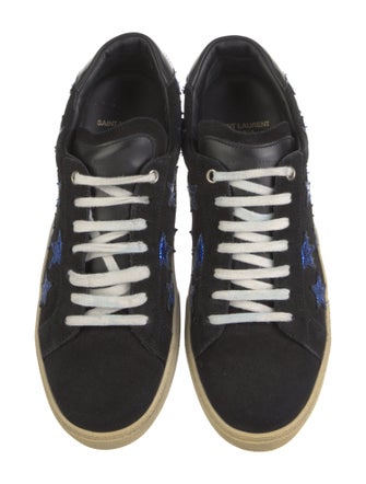 Saint Laurent Suede Printed Sneakers