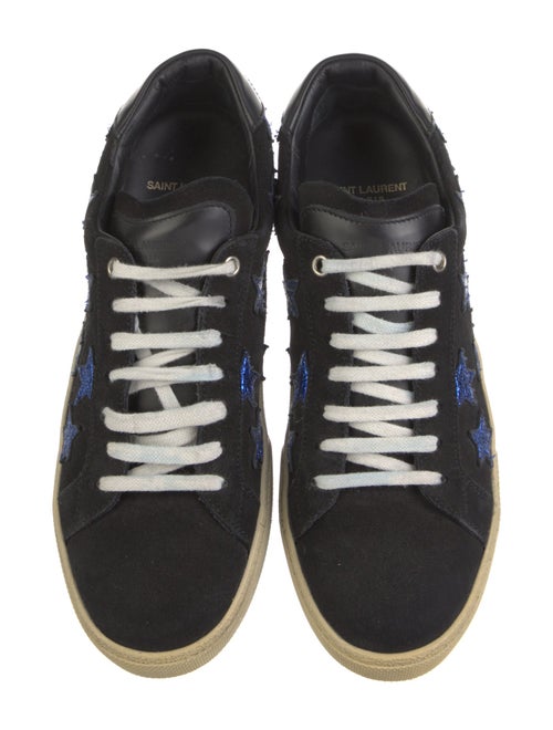 Saint Laurent Suede Printed Sneakers