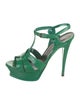 Yves Saint Laurent Leather T-Strap Sandals