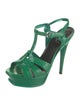 Yves Saint Laurent Leather T-Strap Sandals