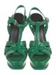 Yves Saint Laurent Leather T-Strap Sandals