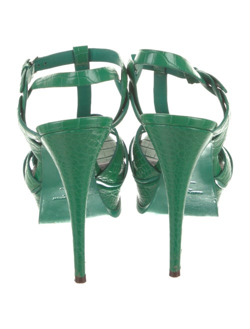 Yves Saint Laurent Leather T-Strap Sandals