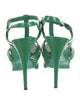 Yves Saint Laurent Leather T-Strap Sandals