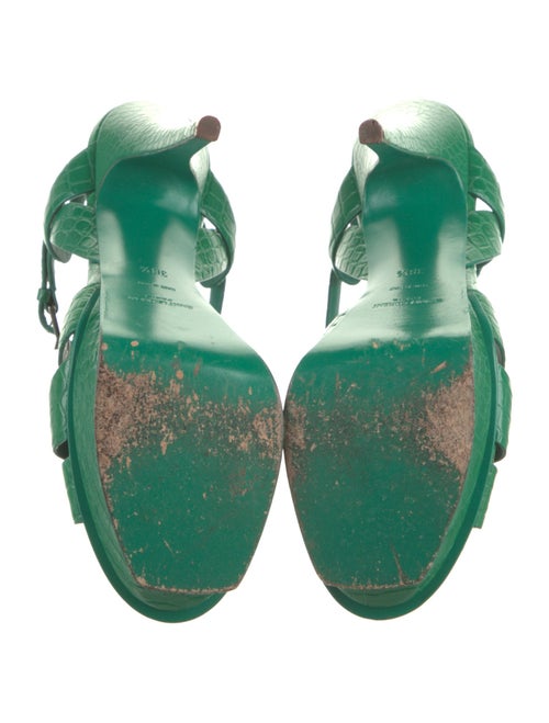 Yves Saint Laurent Leather T-Strap Sandals