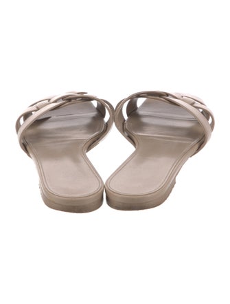 Saint Laurent Leather Slides