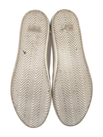 Saint Laurent Canvas Leather Trim Embellishment Sneakers