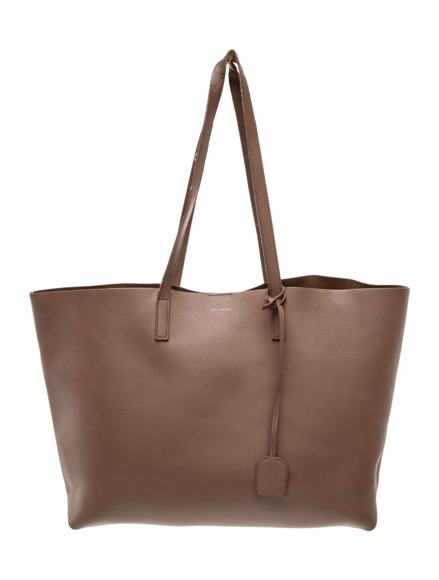 Saint Laurent Leather Shopping Tote Large