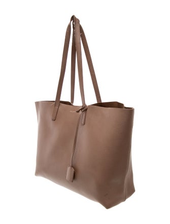 Saint Laurent Leather Shopping Tote Large