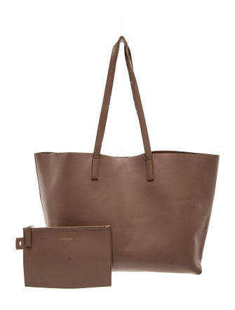 Saint Laurent Leather Shopping Tote Large