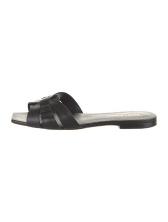 Saint Laurent Leather Slides