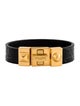 Saint Laurent Embossed Leather Bracelet