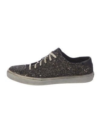 Saint Laurent Glitter Glitter Accents Sneakers