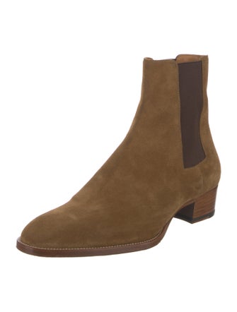 Saint Laurent Suede Chelsea Boots