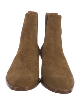 Saint Laurent Suede Chelsea Boots
