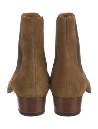 Saint Laurent Suede Chelsea Boots