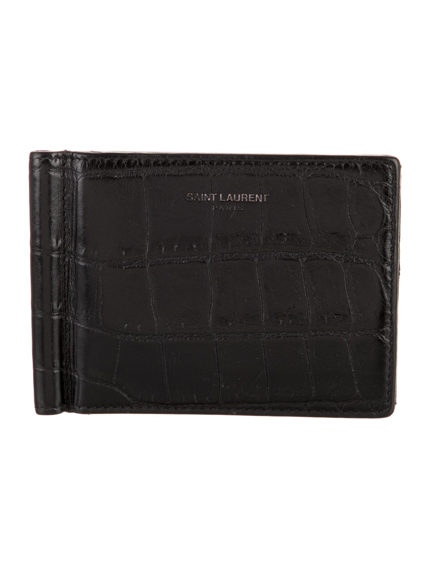 Saint Laurent Leather Printed Bifold Wallet