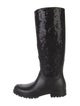 Saint Laurent Rubber Sequin Embellishments Rain Boots