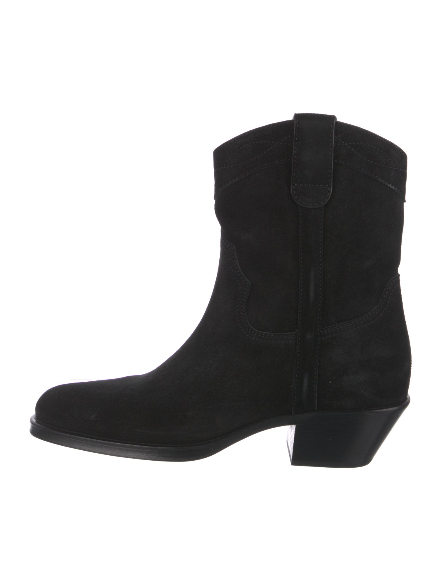Saint Laurent Suede Western Boots