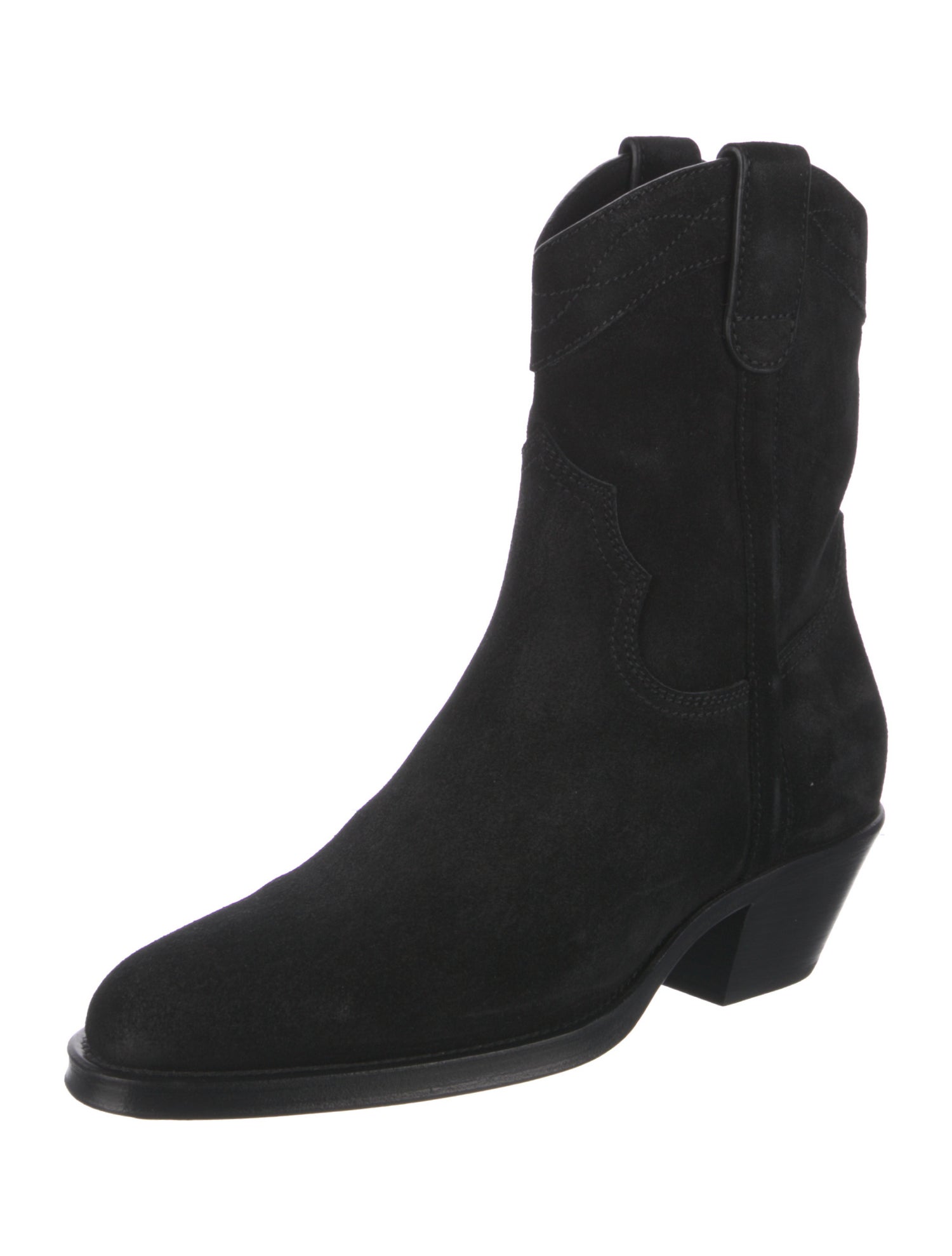 Saint Laurent Suede Western Boots