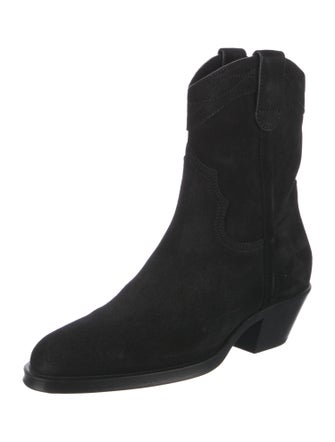 Saint Laurent Suede Western Boots
