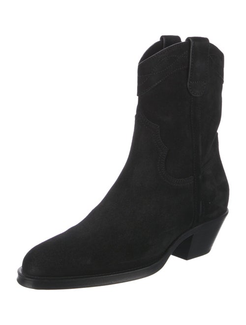 Saint Laurent Suede Western Boots