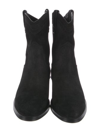 Saint Laurent Suede Western Boots