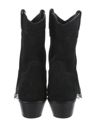 Saint Laurent Suede Western Boots