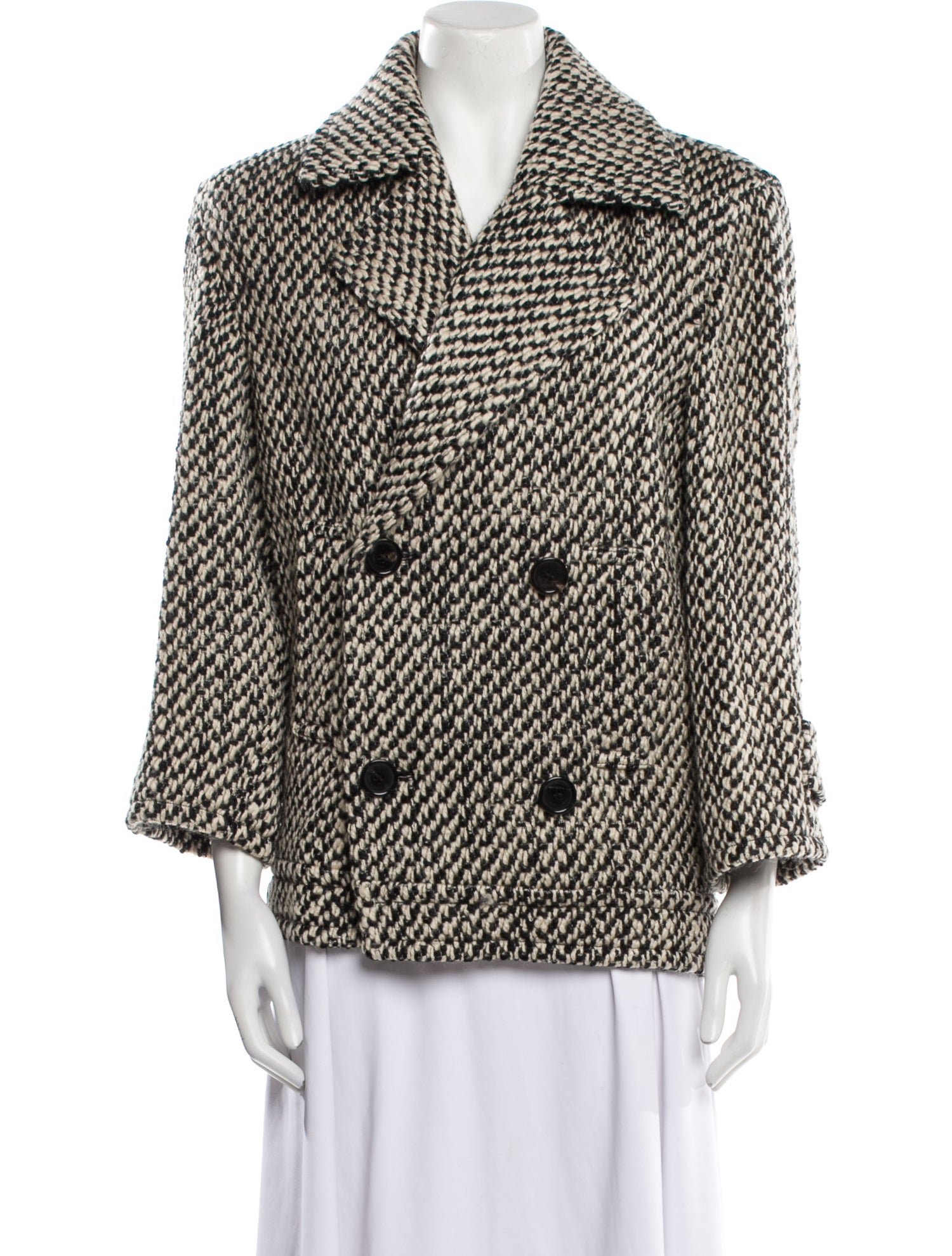 Saint Laurent Wool Printed Blazer