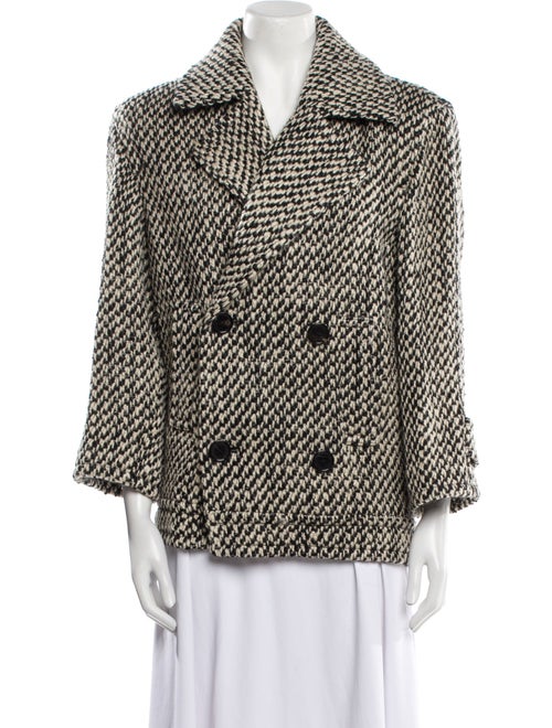 Saint Laurent Wool Printed Blazer