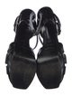 Saint Laurent Patent Leather T-Strap Sandals