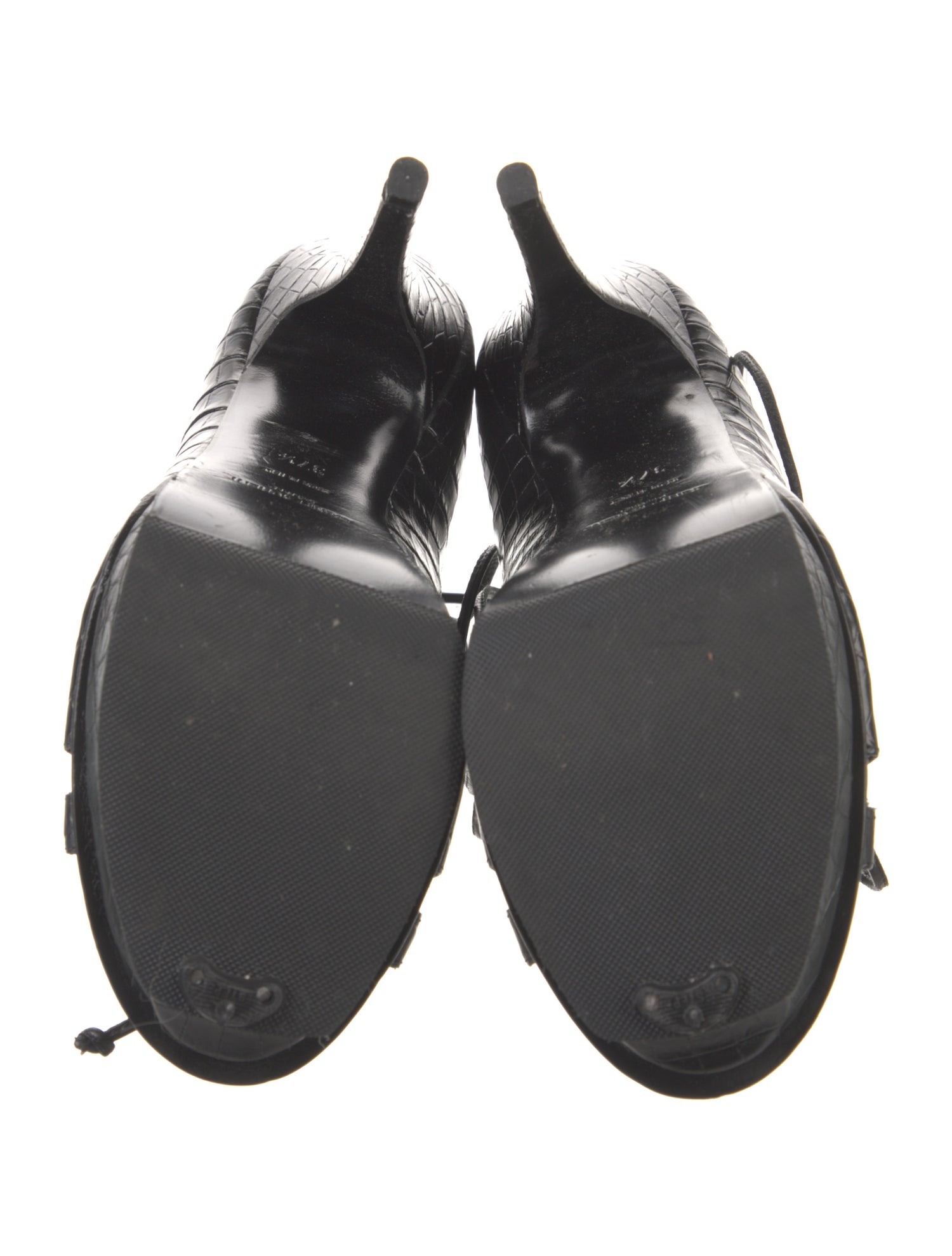 Saint Laurent Embossed Leather Gladiator Sandals