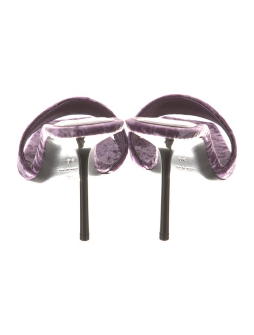 Saint Laurent Velvet Slides