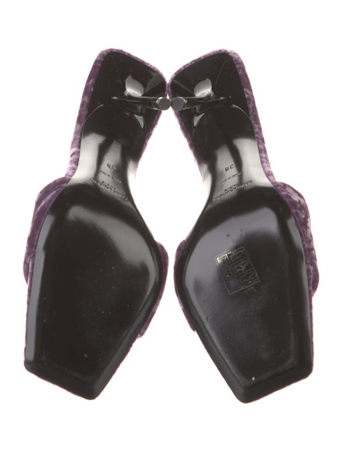 Saint Laurent Velvet Slides