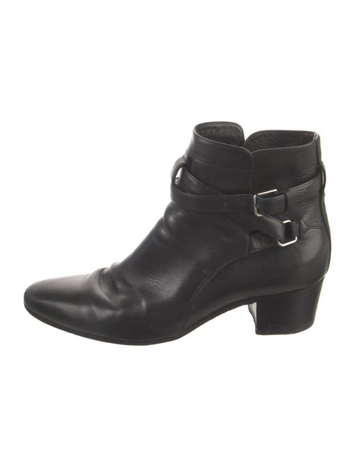 Saint Laurent Leather Moto Boots