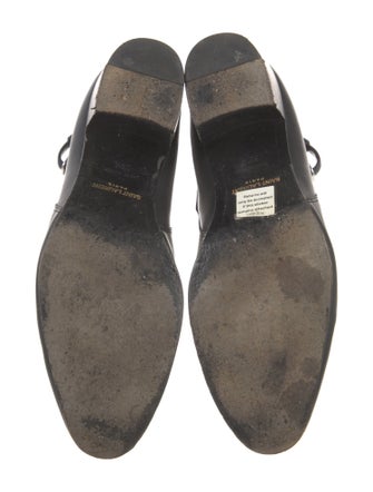 Saint Laurent Leather Moto Boots