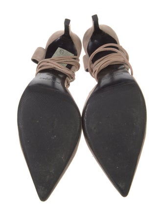 Saint Laurent Suede Slingback Pumps