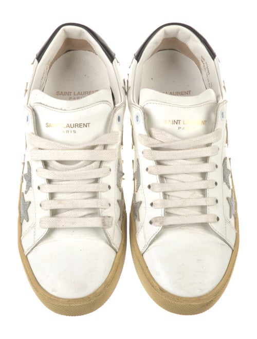 Saint Laurent Leather Printed Sneakers
