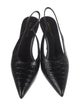 Saint Laurent Embossed Leather Slingback Pumps