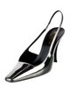 Saint Laurent Patent Leather Slingback Pumps
