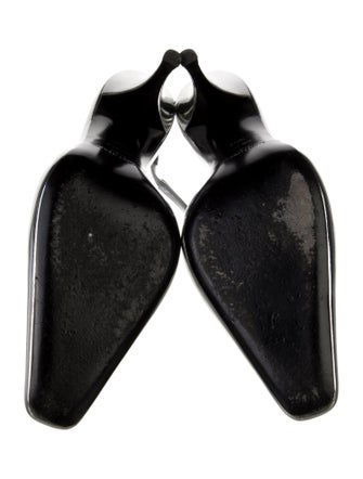 Saint Laurent Patent Leather Slingback Pumps