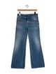 Saint Laurent Mid-Rise Wide Leg Jeans