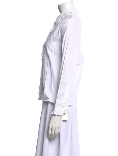 Saint Laurent Long Sleeve Button-Up Top