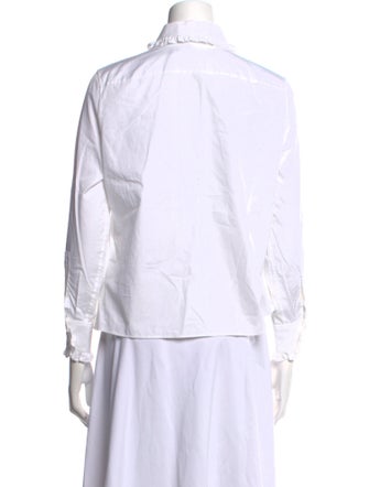 Saint Laurent Long Sleeve Button-Up Top